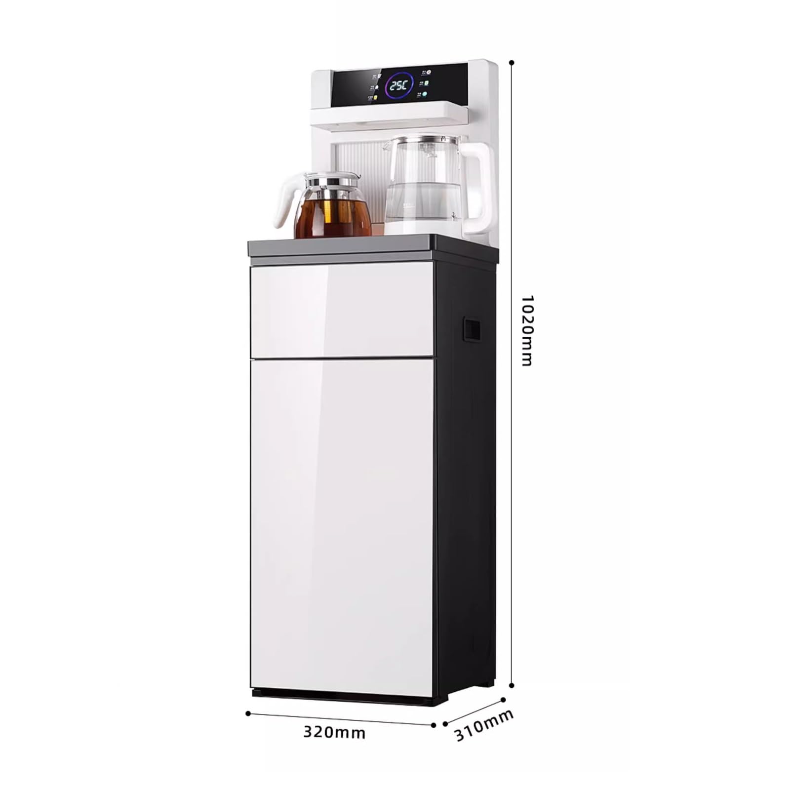 Dispensador de Agua Dispensador de barra de té, dispensador de agua for el hogar, cubo de agua inteligente completamente automático hacia abajo, pequeña oficina de gama alta Dispensador de Agua Fría(I