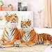 30-120 CM Gigante Tigre Blanco de Peluche de Juguete bebé Encantador tamaño Grande Tigre muñeco de Peluche Suave Almohada niños 75 cm Blanco