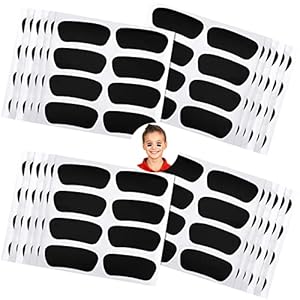 100 Pairs Eye Black Baseball Stickers Black Under Eye Sports Softball Face Paint Breathable Eye Strips for Game Day