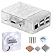 GeeekPi Gehäuse für Raspberry Pi 3 Modell B+, mit Lüfter und 3 Stück Kühlkörper für Raspberry Pi 3/2 Modell B (Nicht Raspberry Pi Board)(klar)