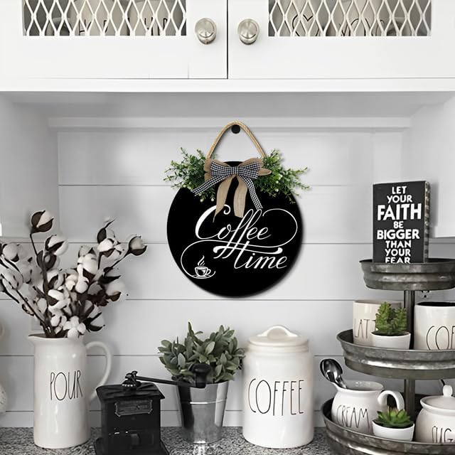 Miniatura 5 de Letrero de madera rústica para cafetería, cafetería, decoración de pared, letrero colgante para inauguración del hogar, cafetería, cafetería,