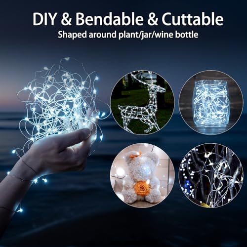 Image of VOOKRY 32 Pcs Fairy Lights Battery Operated, 10 ft 30 LEDs String Lights
