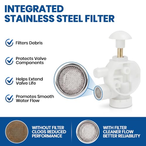 Image of Halotronics RV Flush Valve for Sealand EcoVac Vacuflush 385314349 2-Pack | 2-Pack. Replaces OEM 385314349. Fits Sealand EcoVac Vacuflush pedal-flush toilets in campers, trailers, boats and RVs.