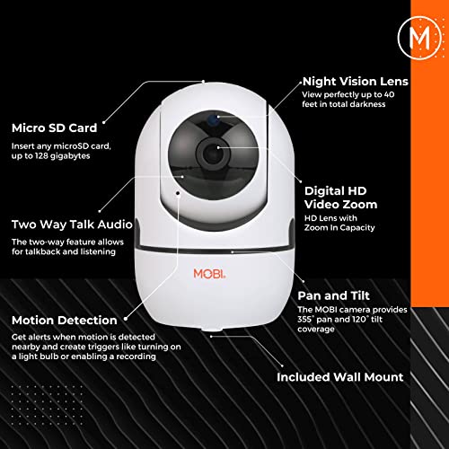 Mobicam Indoor Video Camera - 2 Way Baby Monitor With Camera And Audio - Video Baby Monitor With Night Vision - Pan & Tilt Wifi Camera With Digital Zoom - Smartphone And Wi-Fi Access (Hdx - 3 Pack) #TOP1