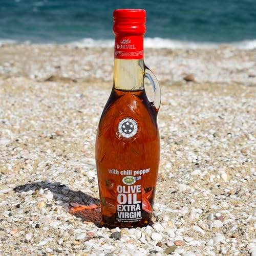 Aceite de Oliva Extra Virgen con Chile KORVEL 250ml Pack 2 miniatura 4
