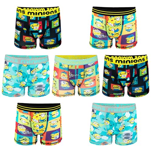 Despicable Me TABP43006 Boys' Minions Amazon Exclusive 7-Pack Athletic Boxer Briefs In Sizes 2/3T cover