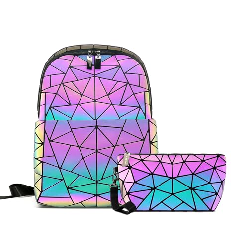 Sac de voyage holographique et sac à dos ordinateur pour les déplacements urbains des femmes