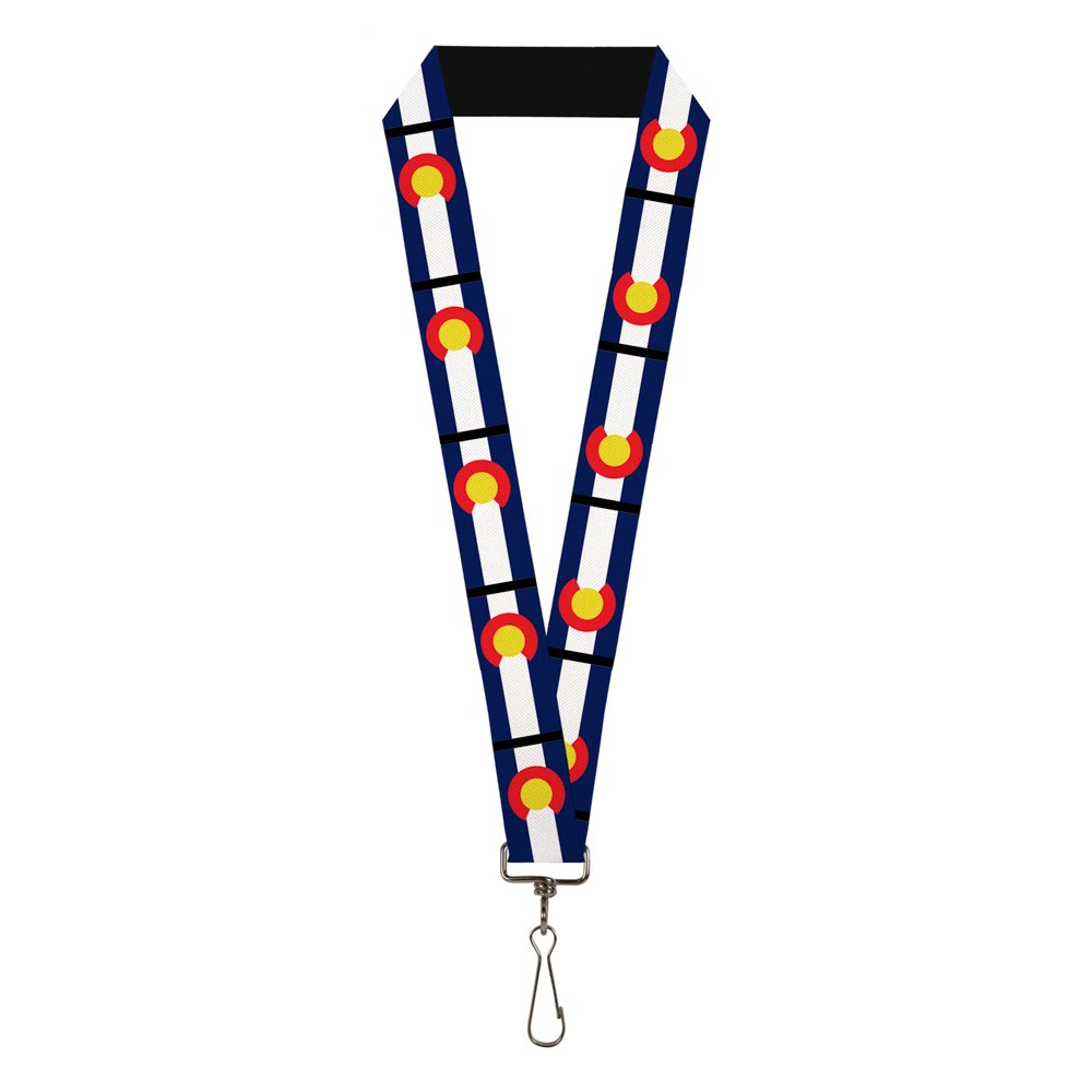 Buckle-Down Men's Lanyard-Colorado Key Chain, Multicolor, Default