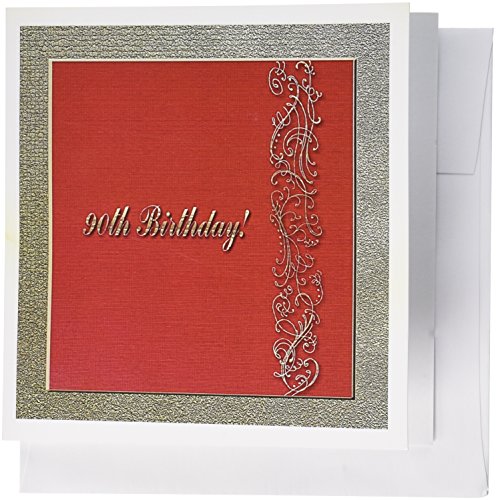 Cartes de vœux 90e anniversaire en lot de 12 pour ne plus manquer d'idées de messages familiaux