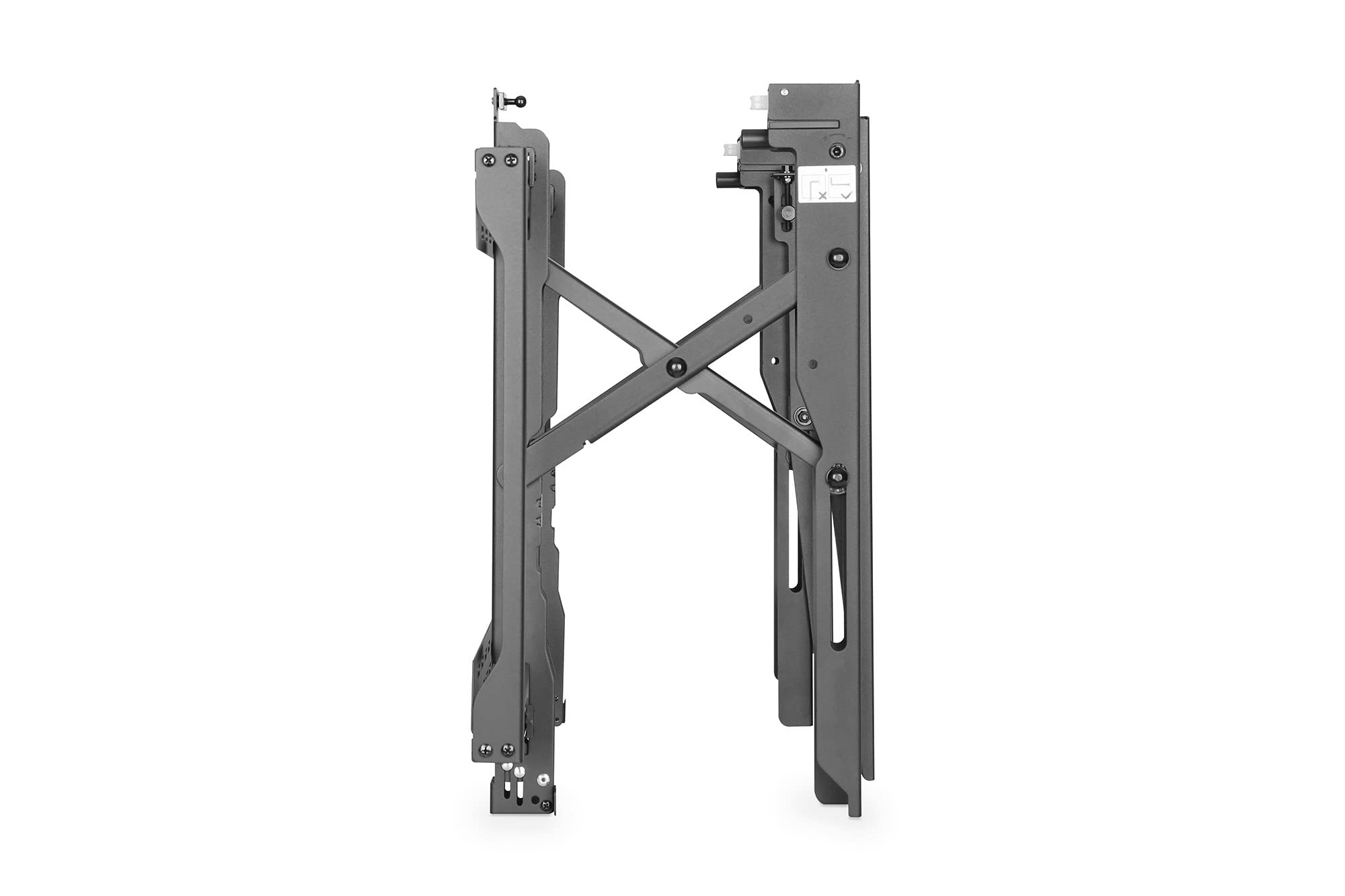 DIGITUS Pop-Out Video Wall Monitorhalterung 45-70" Video/Analog | VESA 200x200 bis 600x400 – Diebstahlsicherung – für Videowände, Fernseher oder Monitore – Schwarz
