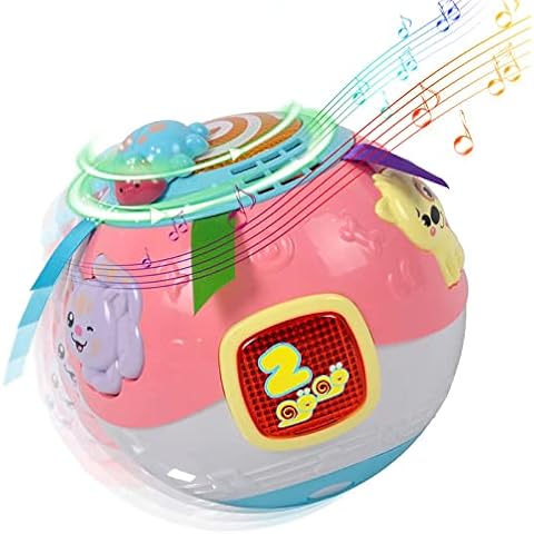 DQTYE Crawl and Learn Baby Activity Ball, Baby Music Ball Educational Baby Musical Toy Sound Toy with Lights Numbers and Music for Boys and Girls from 6 Months+ Cover