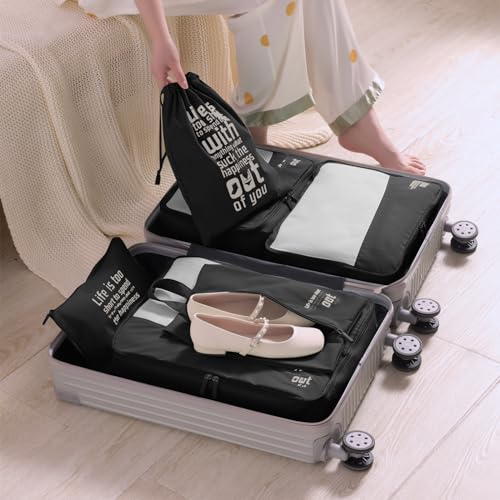 Packing Cubes, kledingtassen, koffer-organizer voor vakantie en reizen, set pakkubussen - Afbeelding 4