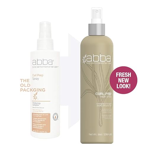 Miniatura 3 de ABBA Spray para el cabello Curl-Prep, 8 onzas líquidas