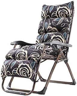 HZH Cadeiras de jardim Espreguiçadeiras de jardim Cadeira dobrável Espreguiçadeira Espreguiçadeira, Almoço dobrável Cama de sesta Home Lazy back Cadeira portátil multifuncional de jardim de praia
