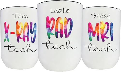 Miniatura 6 de AVITO Vaso de radiólogo personalizado aislado al vacío, vaso de 20 onzas con tapa de cierre y pajilla, regalo de tecnología Rad - Regalo de