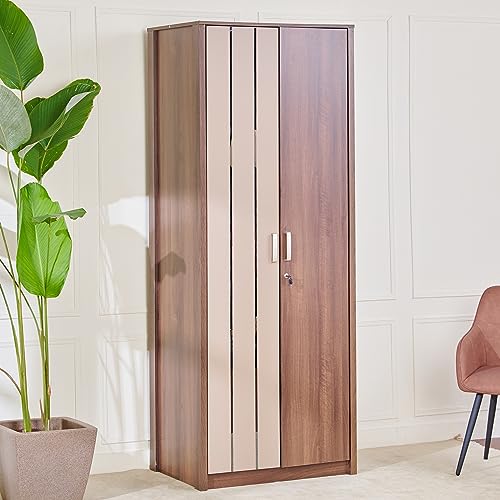 Image of Home Centre Leon 2-Door Wardrobe - Brown