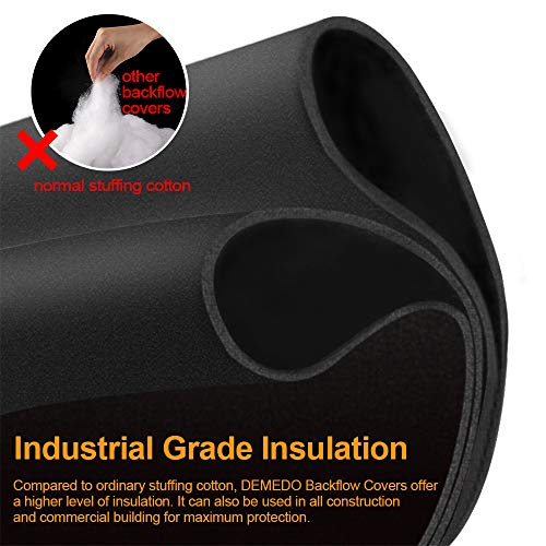 Backflow Preventers Protection, 16”W x 20”H Backflow Winter Cover, Insulated Cover Pouch for Irrigation Backflow Valve, Sprinkler Valves in Snow or Sun Exposure, Winterizing Backflow Preventers – Sand