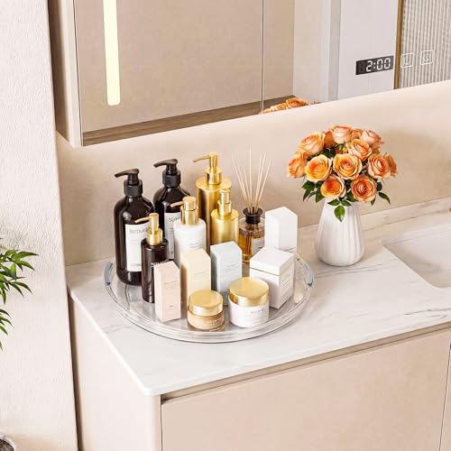 Image of LAMU 12 in Lazy Susan Turntable, 6 Pack Clear Spice Rack, Organizer Storage