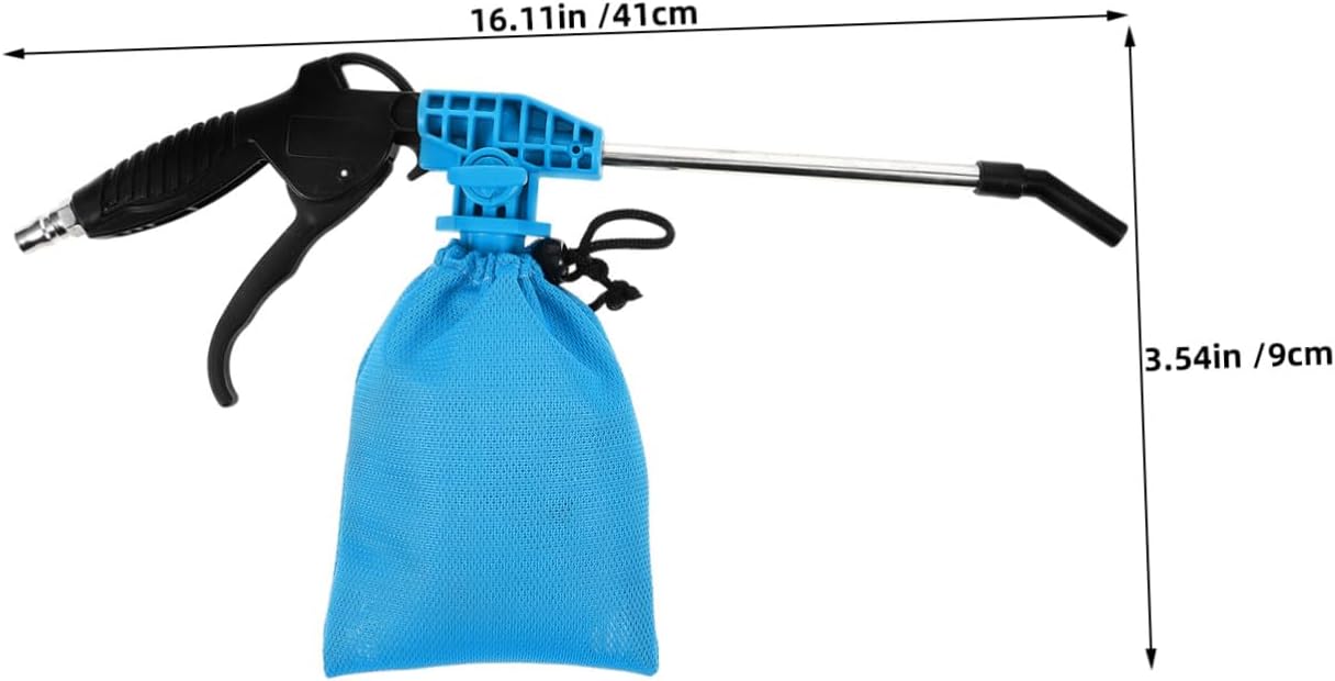 2pcs Industrial Air Blow and Suction Gun for Car Detailing and Sewing Machine Cleaning, Dual Function Dust Blower and Vacuum Tool Compatible with Air Compressors