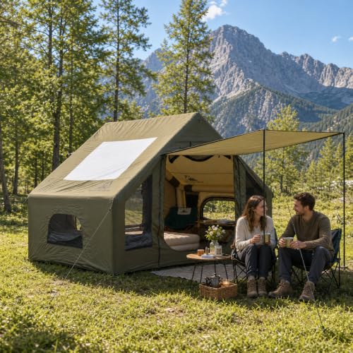 Romantic Camp Inflatable Camping Tent for 4-6 Person...
