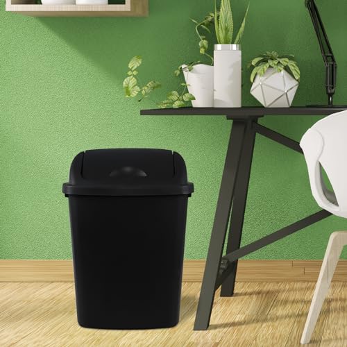 Caneca de basura rectangular plástico 6 galones pack 4 miniatura 6