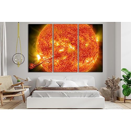Flash In The Sun №SL386 lienzo ZELLART para iluminar tu salón moderno con tres paneles