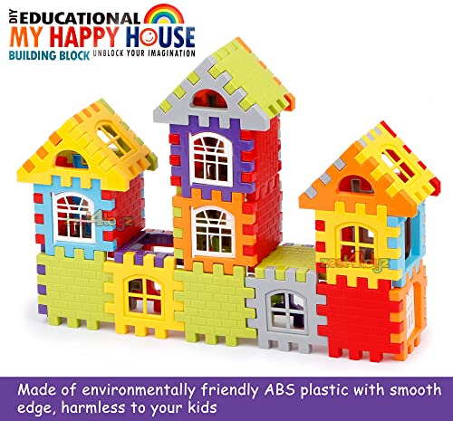 Image of Zest 4 Toyz Building Blocks Puzzle Set Early Learning Educational Construction Activity Game Toys for Kids Boys Girls (72 Pcs)