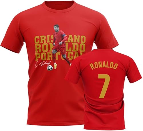 Cristiano Ronaldo Portugal Camiseta Jugador (Rojo)
