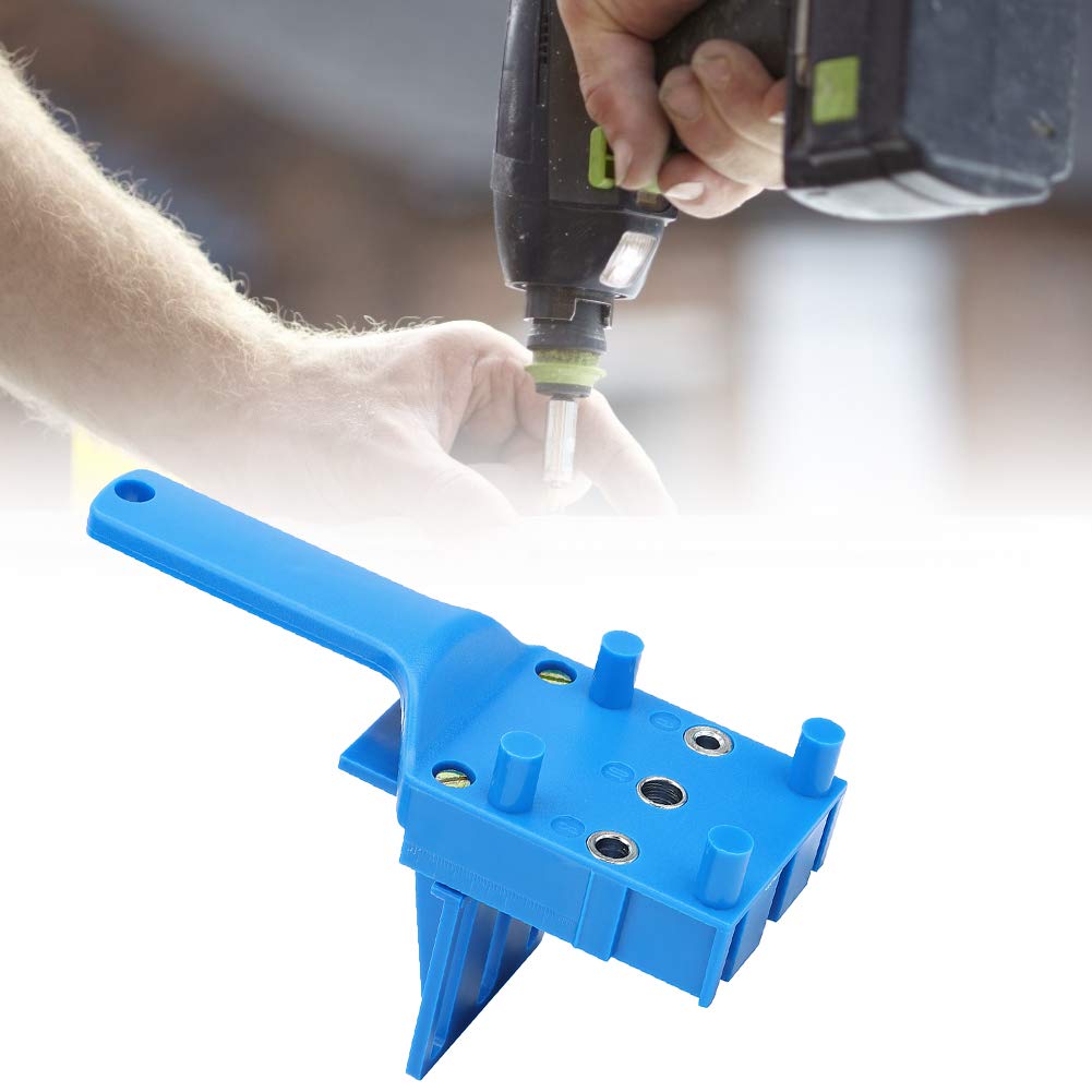 Drill Straight Holes, Drill Straight Holes, Plastic Drilling Locator Straight Hole Locator Handheld Woodworking Perforation DIY, Power & Hand Tools (Blue)