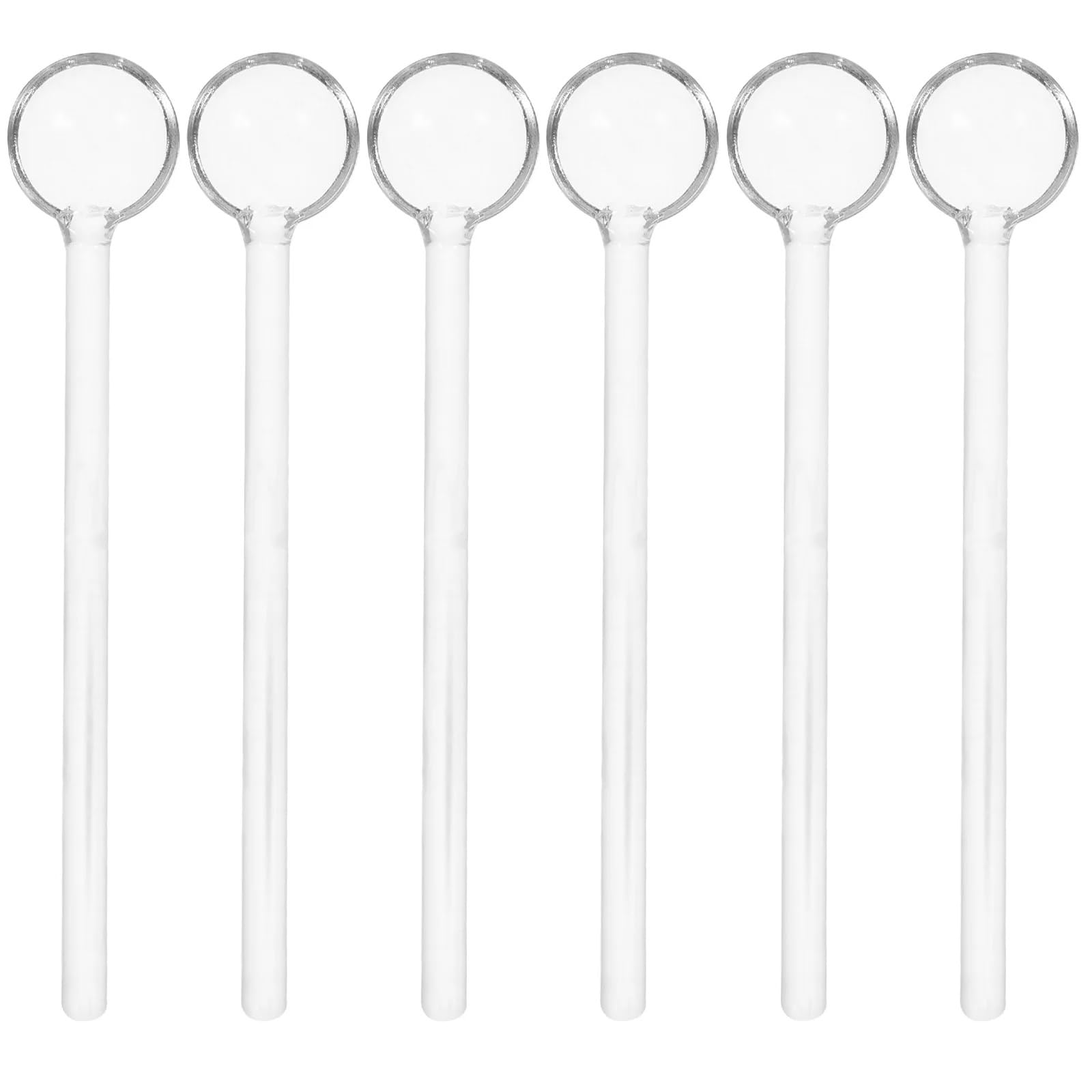CuillèRe à Café En Verre Cuillère à mélanger en verre, 3 pièces, cuillère à mélanger, à Long manche, for Dessert, sucre, thé, cuillère de service for fête à la maison CuillèRes à Café