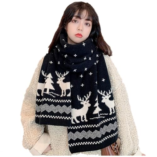 Écharpe de Noël automne-hiver maille douce pour femmes hommes et enfants