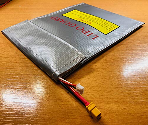 Premium Lipo Akku Feuerfeste Ladetasche Schutztasche 220x180mm Lipo-Safe Lipotasche Lipotschutztasche Feuerschutz Sicherheit Tasche Werttasche Feuerfest Brandschutztasche