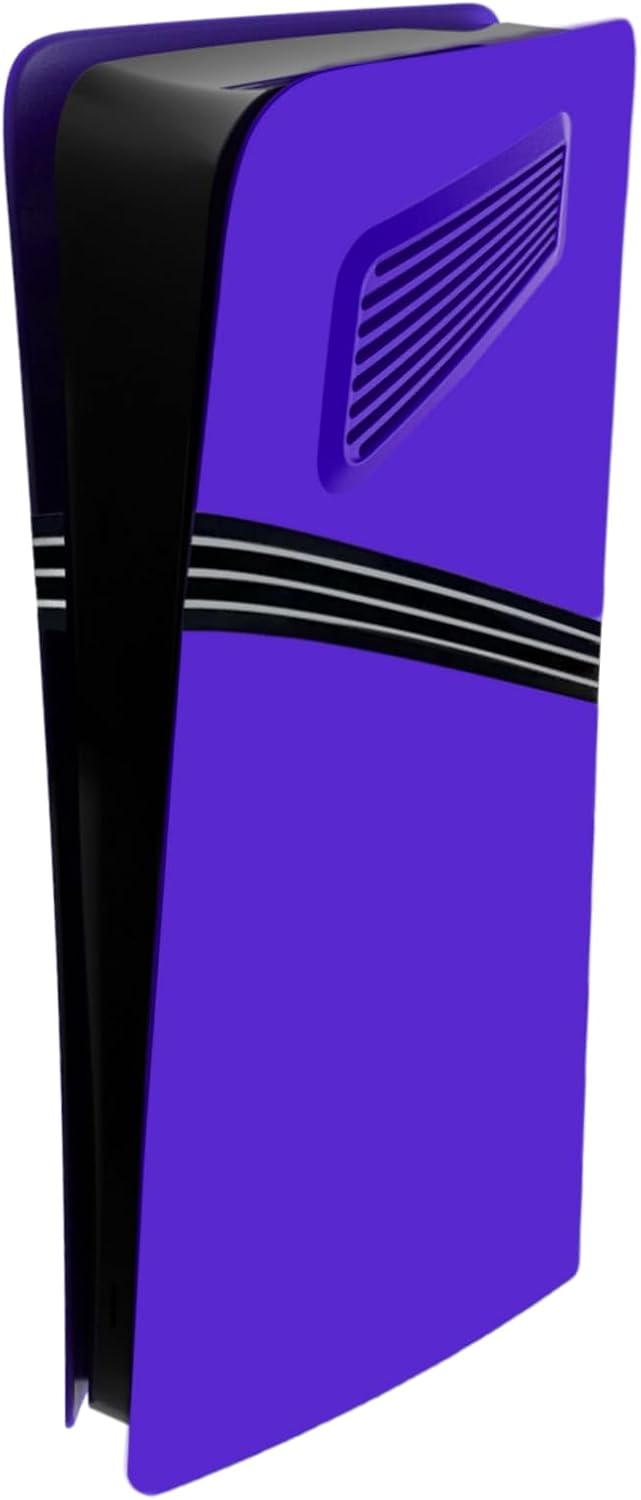 Cover Plates for PS5 Pro Digital Edition Console with Cooling Vents, Shell Panels Compatible with PlayStation 5 Pro Accessories Protective Replacement Faceplate (Purple)