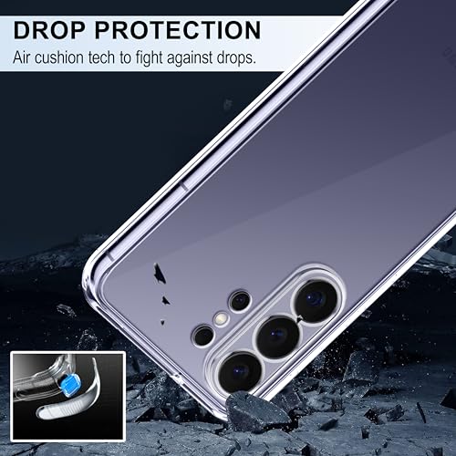 Image of CEDO Samsung Galaxy S26 Ultra (5G) Clear Case | Soft Flexible Slim-Fit | Full Body 360 Protection Shock Proof TPU Back Cover (Transparent)