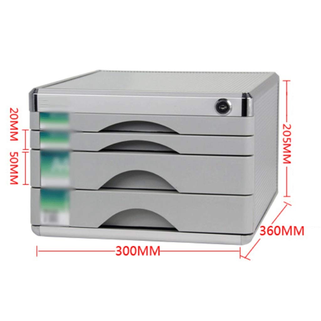 Desktop File Manager con Cassetto Multi Layer Storage Box e Password Lock per Ufficio