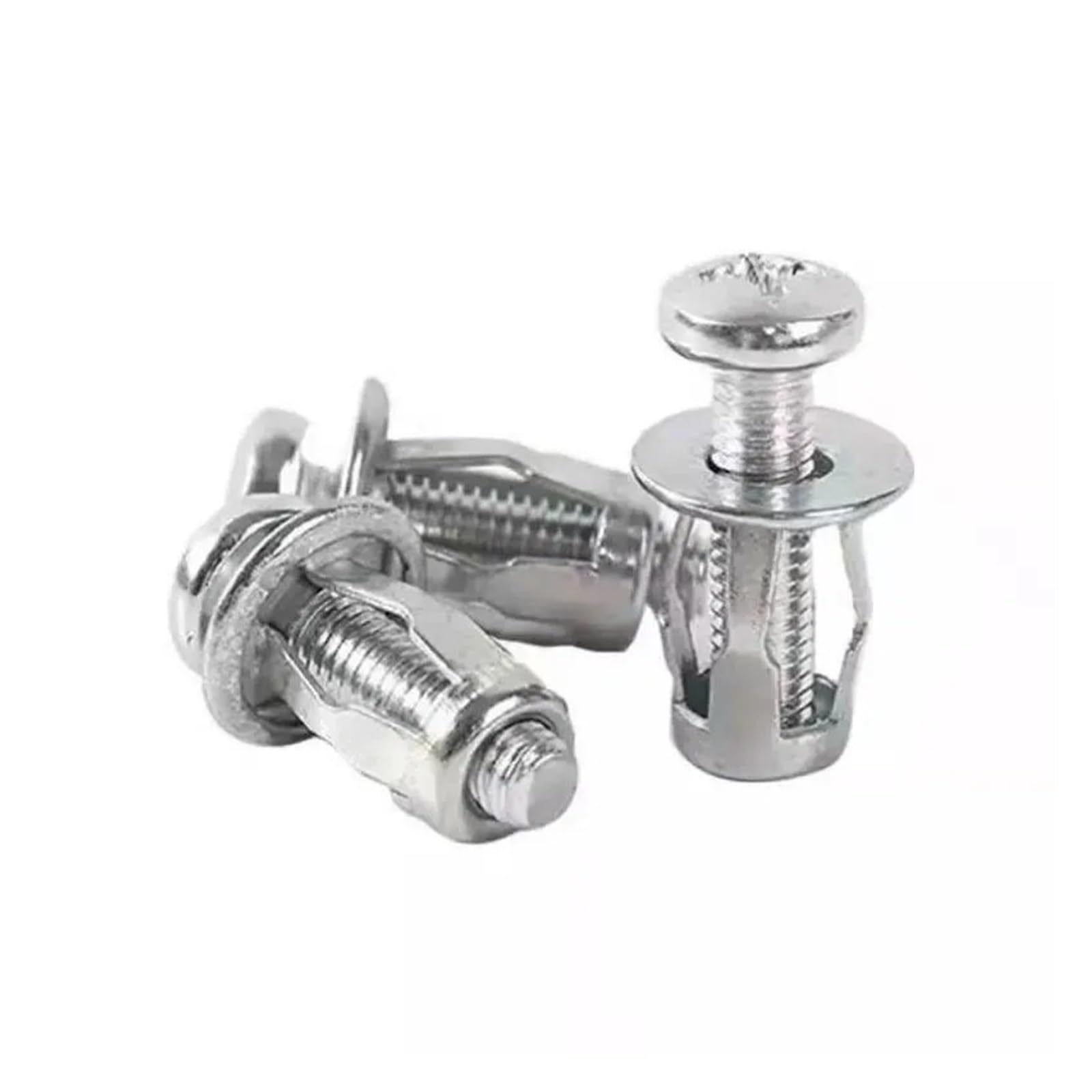 Spadek rozszerzalny, pływak, Tablica rejestracyjna samochodu Nakrętki nitowane z płatkami ze śrubami Gwint M4-M8 210 szt. Do pustej ściany(30PCS M6X25)