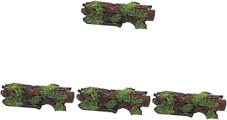 4 Pçs Réptil Esconderijo Casa Répteis Vidro Aquário Aquário Enfeite De Cabana Lagarto Árvore Oca Caverna Resina Aquário Esconderijos Réptil Esconderijo Habitat Réptil Terrário