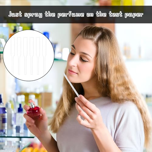 400 Stück Parfum Teststreifen,Einweg Parfüm Teststreifen,Duftstreifen,Teststreifen Parfum,Duftstreifen Parfum,Zum Testen Von Ätherischen Ölen, Parfümen, Aromatherapie(Weiß,13 cm)