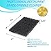 6 Commercial Grade Griddle Cleaner Pads, Clean Grease from Metal Grills, Stainless Steel Flat Tops, Cast Iron and Chrome Cooktops - Heavy Duty Grit Scouring Polishing Pads