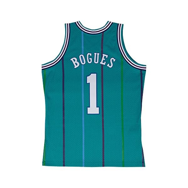 Outerstuff Muggsy Bogues Charlotte Hornets NBA Mitchell & Ness Youth Swingman Jersey - Image 3