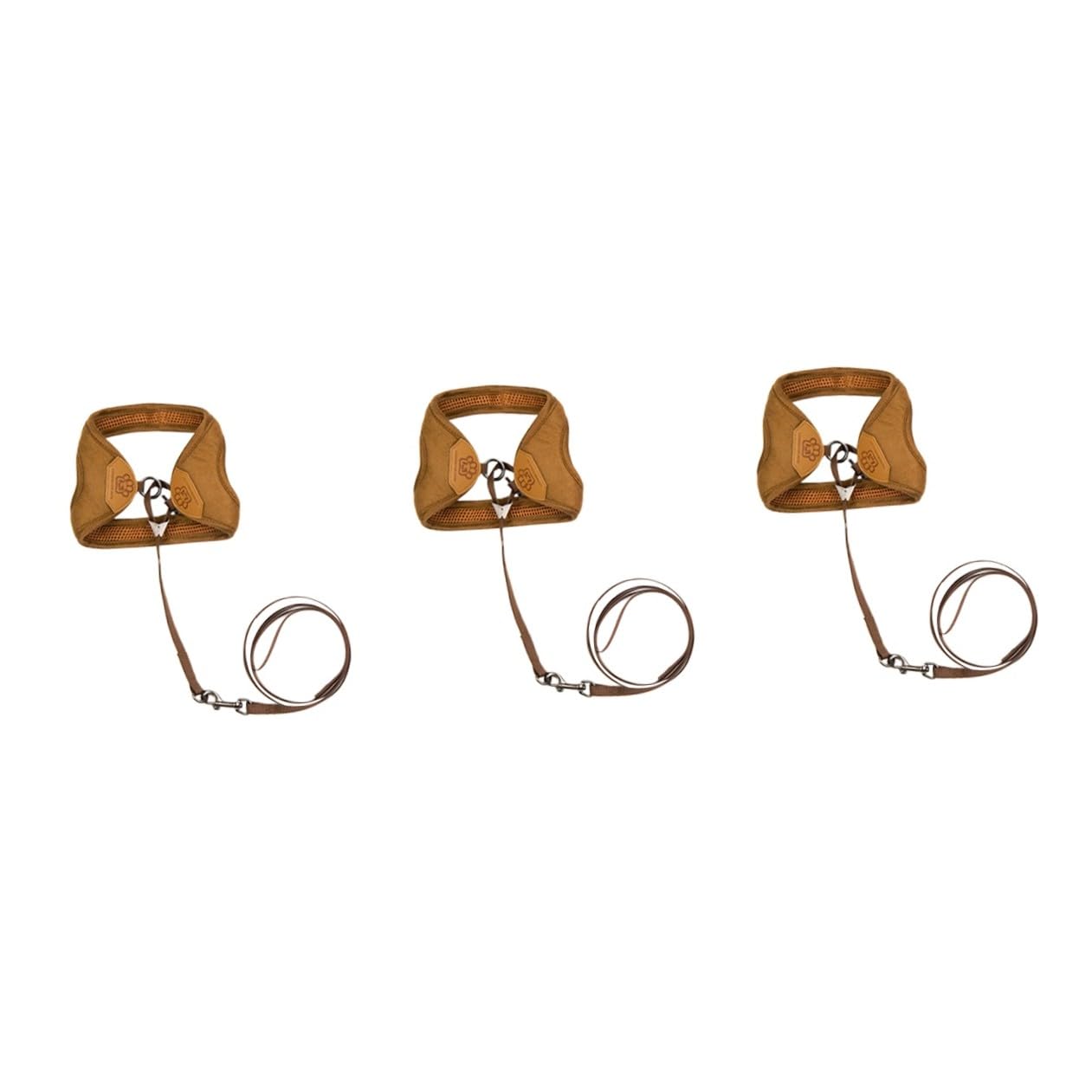 VANZACK 3stücke Katzen Geschirr Mit Zugseil Bequemes Und Leichtes Design Für Katzen Und Kätzchen Für Dull Polish Kaffee Haustierbedarf