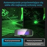 Seesii Spawarka ręczna 220 V, IGBT Inverter ARC przenośna spawarka – 6 ustawień natężenia prądu, do elektrod 2,5-3,2 mm, do napraw, profesjonalnych projektów spawalniczych (z okularami ochronnymi)