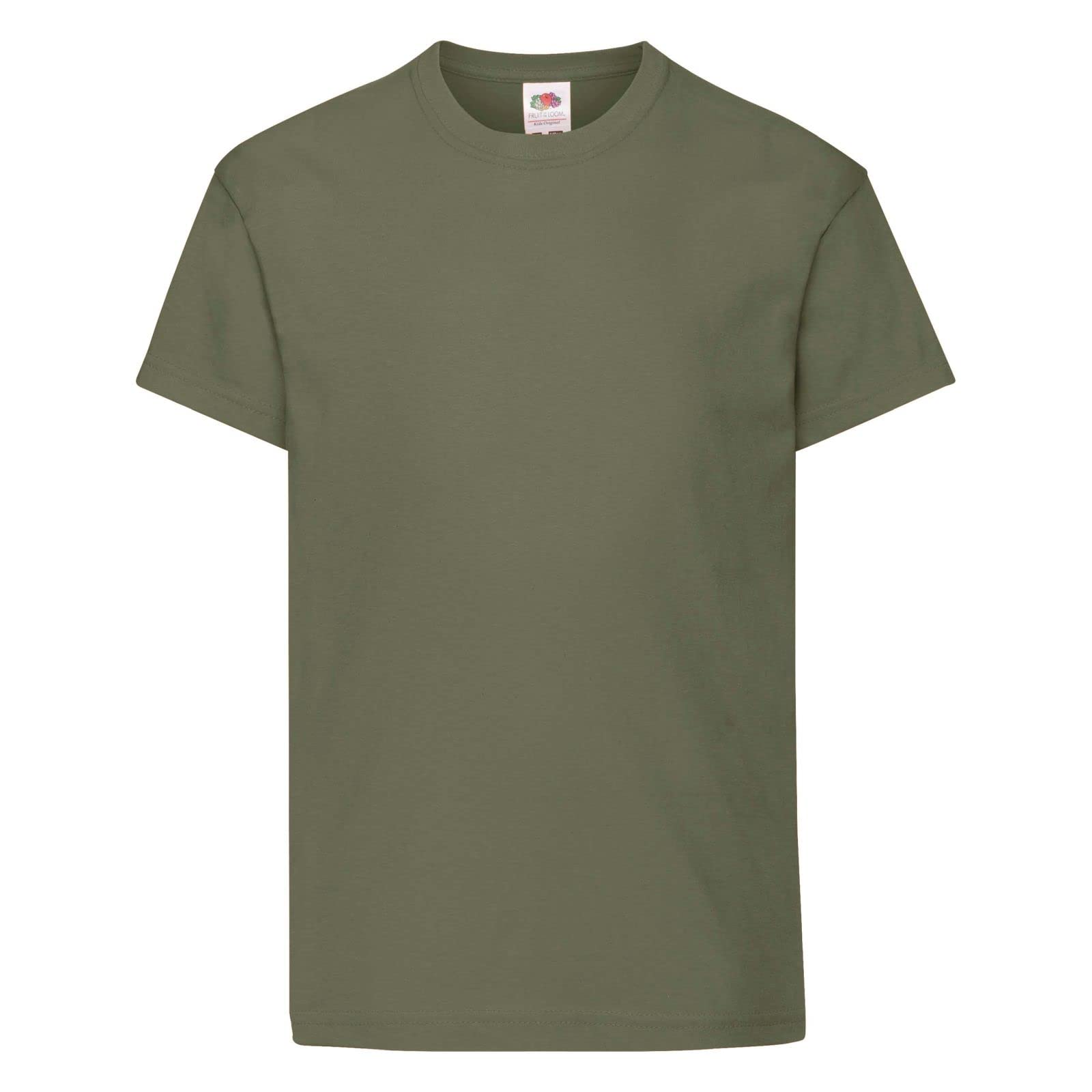Fruit of the Loom Kid's Original T-Shirt Single Classic Olive