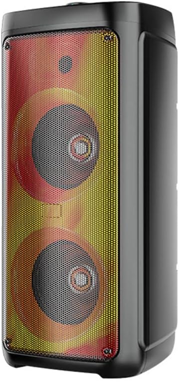 Outdoor Wireless Speakers K-Song System High Power Speaker AUX USB FM with Remote Microphone (Color : Black Size : 269 * 272 * 609cm)