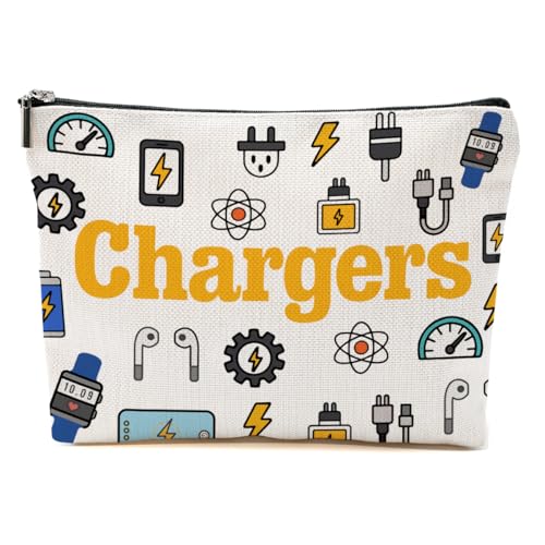 BQXH Cable Chargers Organizer Makeup Bag for Women, Portable Cosmetic Bag