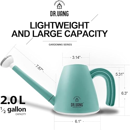 Miniatura 3 de Regadera, regadera de interior y exterior para plantas de interior, boquilla larga con cabezal rociador de ducha desmontable, lata de agua para