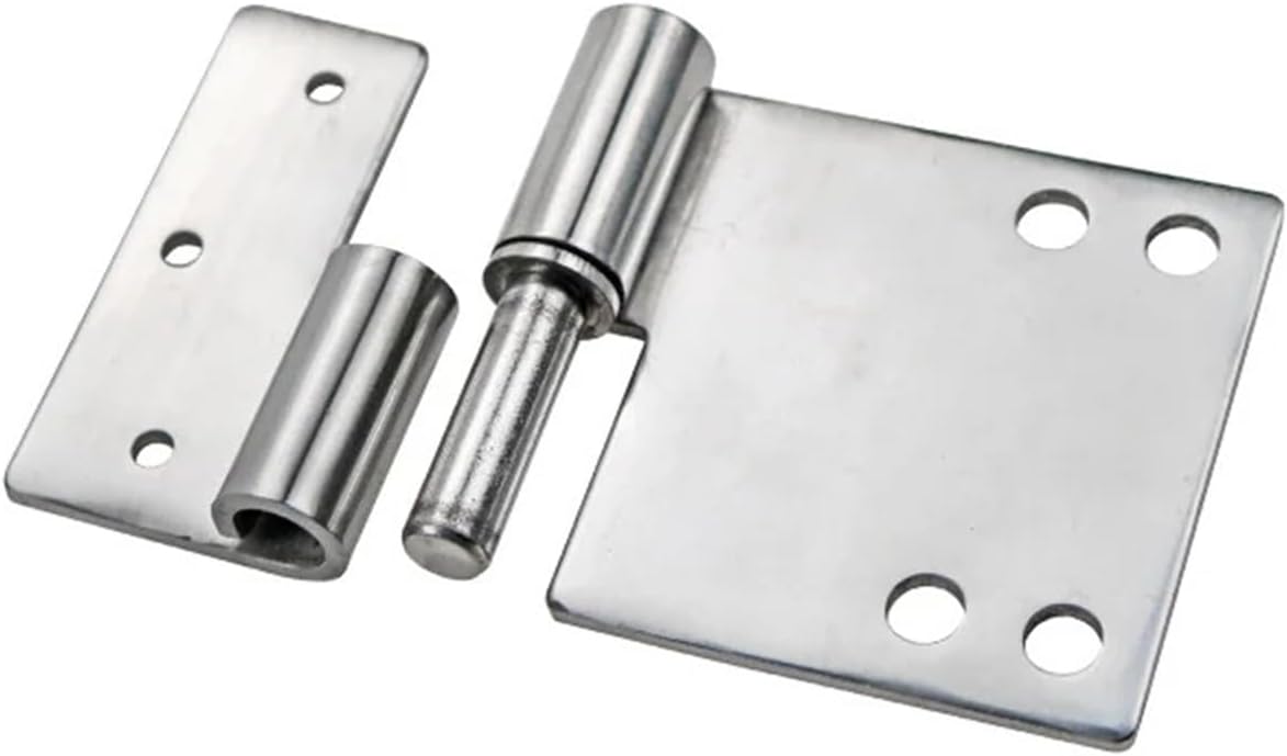 Detachable Left and Right Hinge Stainless Steel Detachable Hinge for Industrial Electrical Equipment Machinery 1Pcs(Right)