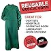 Cloth Procedure Medical Gown, Washable Reusable Gown, Long Sleeve & Elastic Cuff, 100% Cotton, Unisex, Medium