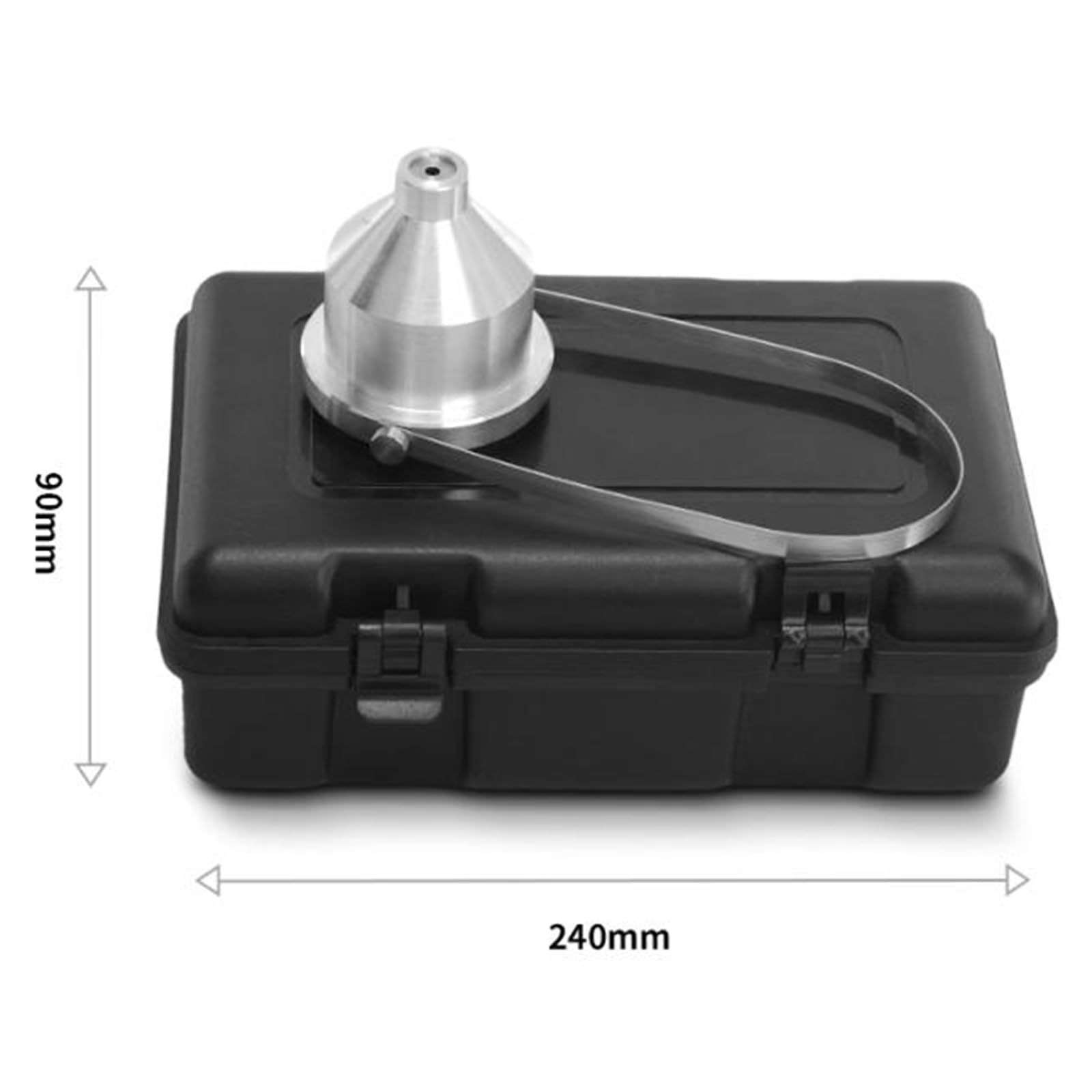 Viskositätsmessbecher Aus Edelstahl, 100 Ml Volumen, Auslaufdüse 4 Mm, Mit Aufbewahrungsbox, Für Tinten, Lacke Und Farben