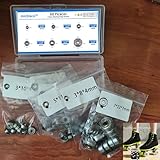 60 Stück 6 am häufigsten verwendete Größen, Karbonstahl-Kugelrillen-Set, Kugellager, Rillen-Set, 6 verschiedene Größen, Kugellager, doppelt geschirmte Kugellager, für Möbelräder, Skateboards, Roller